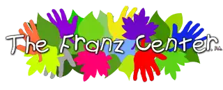 The Franz Center logo, colorful hands and leaves, promoting a default kit with vibrant design.