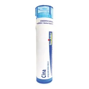 Cina homeopathic medicine by Boiron, used in Arnica montana 200C treatment. Natural remedy.
