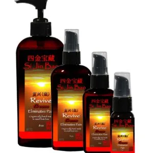 Revive OTC Cream group. Over-the-counter pain relief cream, Si Jin Bao, for pain elimination, various sizes.