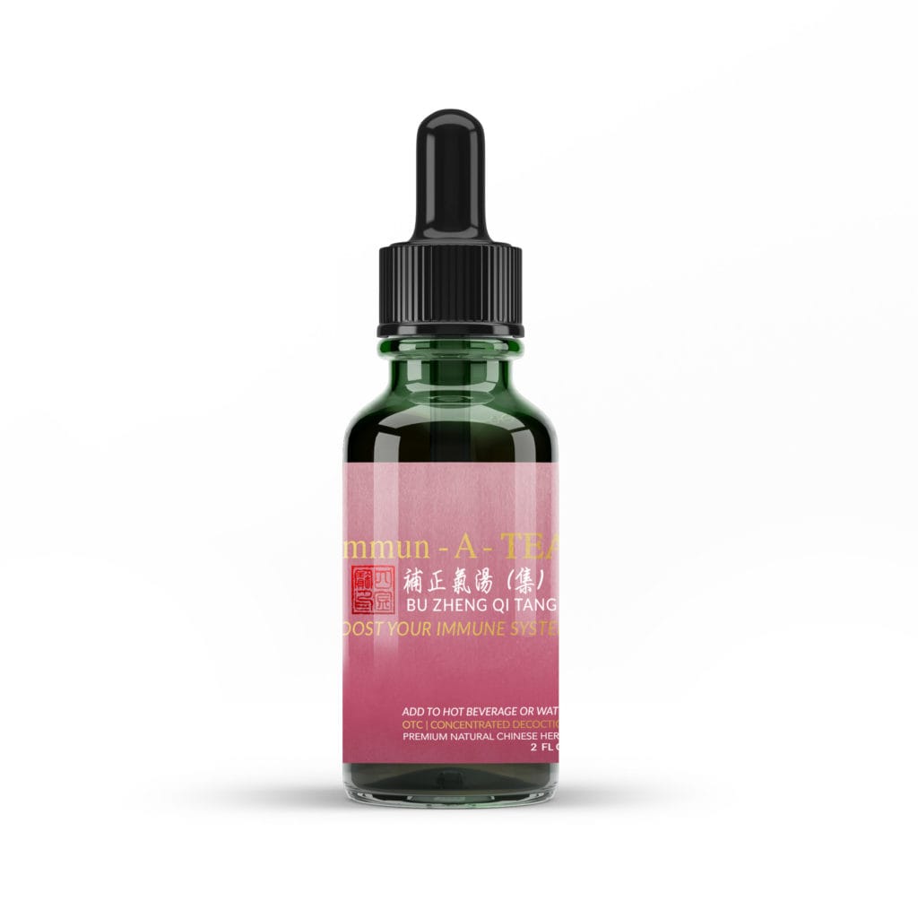 Immun-A-TEA 2oz bottle. Natural Chinese herbs to boost your immune system. Supports wellness.