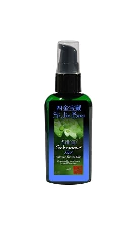 Si Jin Bao Schmoove Gel: Skin nutrition with natural ingredients in a pump bottle. Hand-made skincare for healthy skin.
